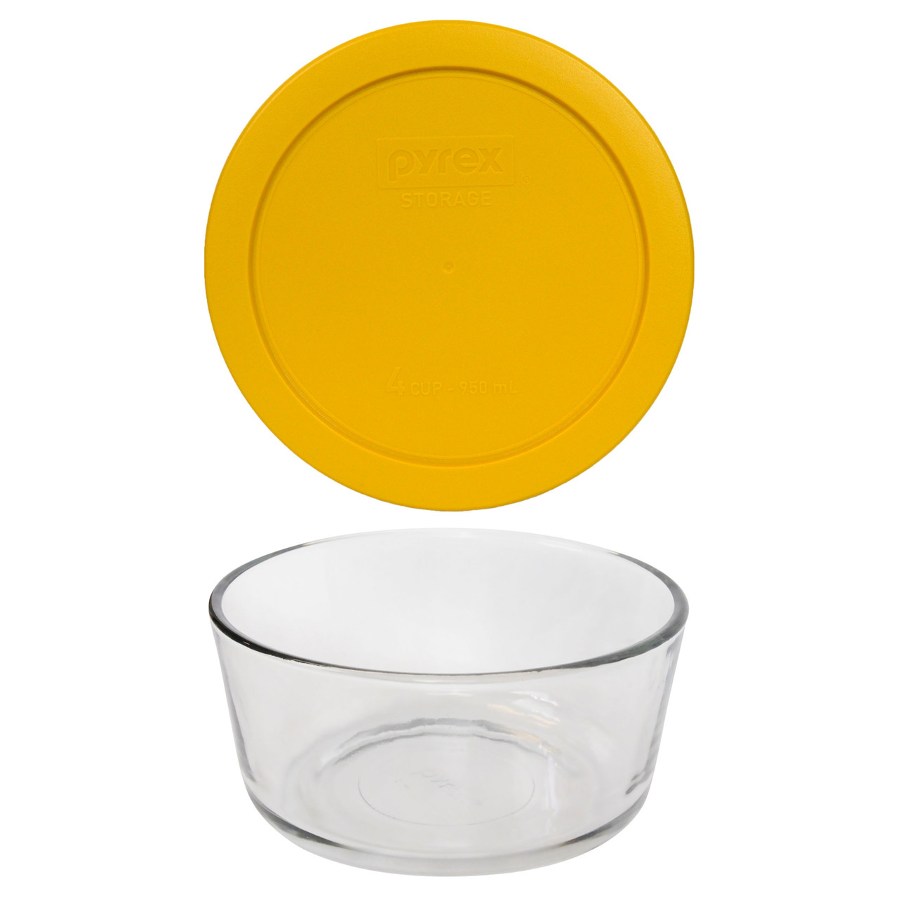 Pyrex Lids Replacement Pyrex 7201 4-Cup Glass Storage Bowl And - Main Image