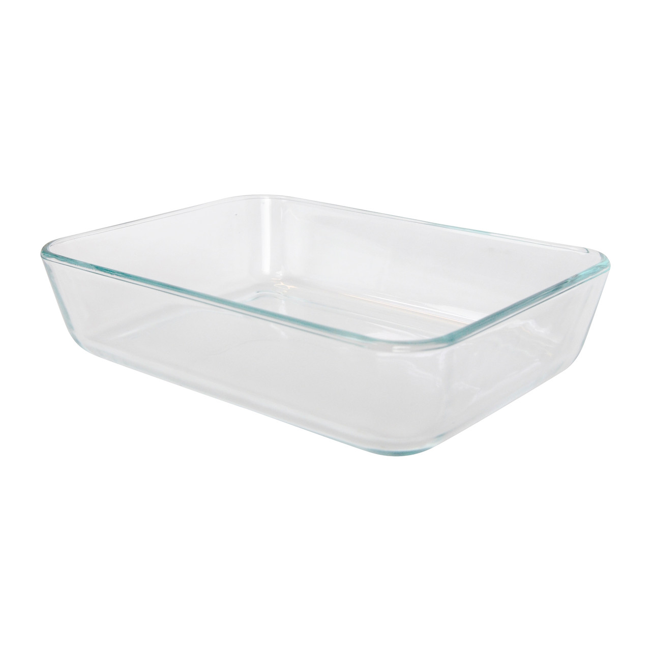 World Kitchen Pyrex 3-cup Rectangle Glass Food Storage Set Container (Pack  of 2 Containers), Green Lid (SYNCHKG128976)