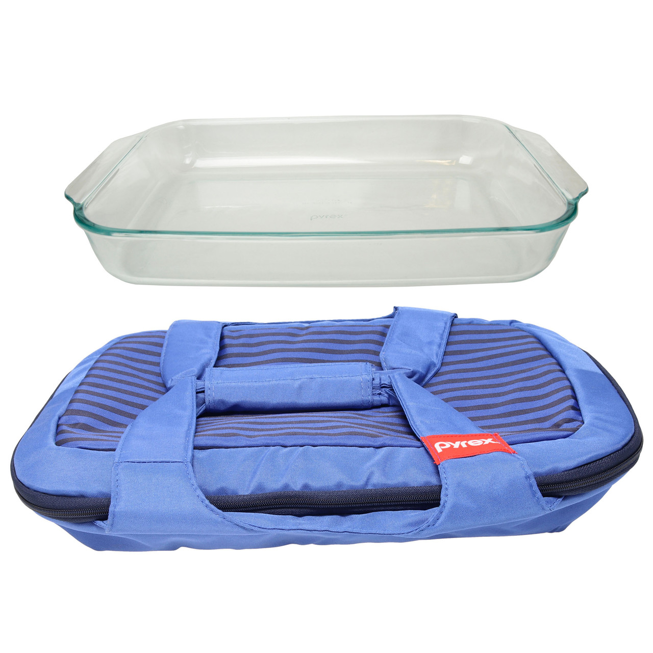 pyrex blue baking dish