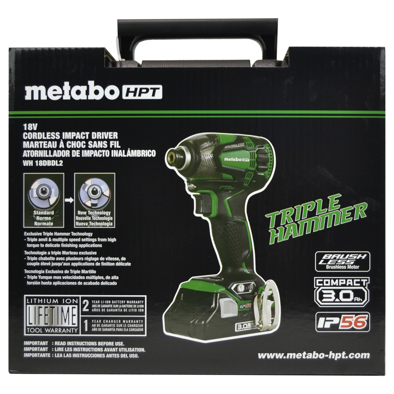 Metabo HPT/Hitachi WH18DBDL2M Cordless 