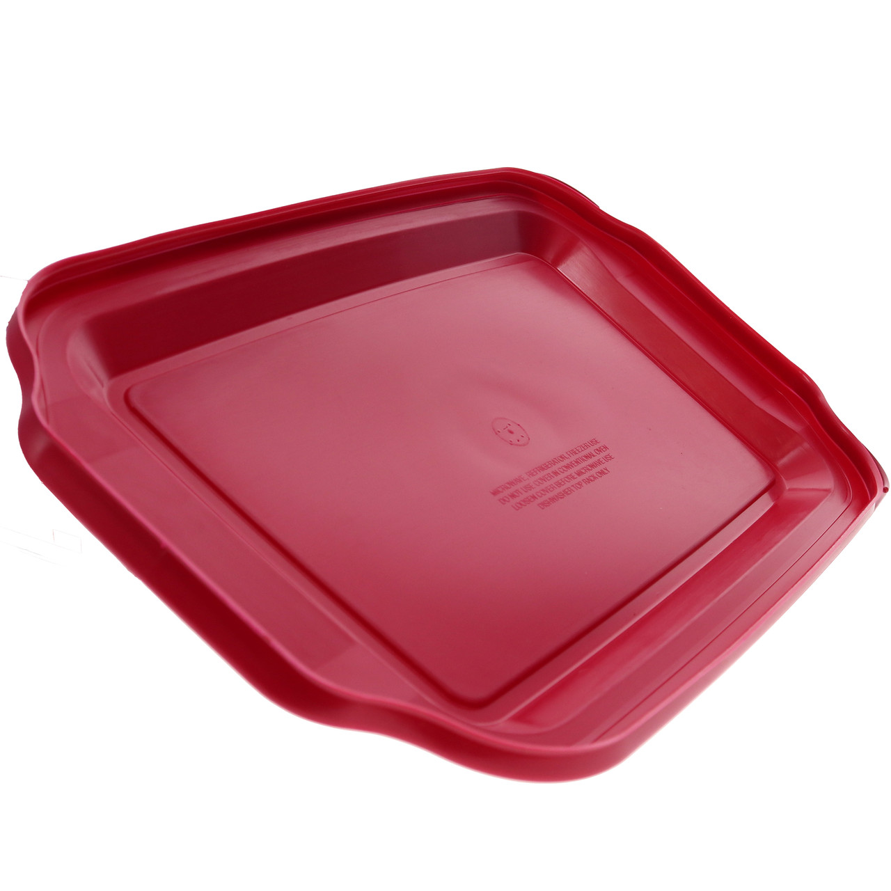 Pyrex 233 Rectangular Clear Glass Casserole Baking Dish and 233-pc Red Plastic Lid