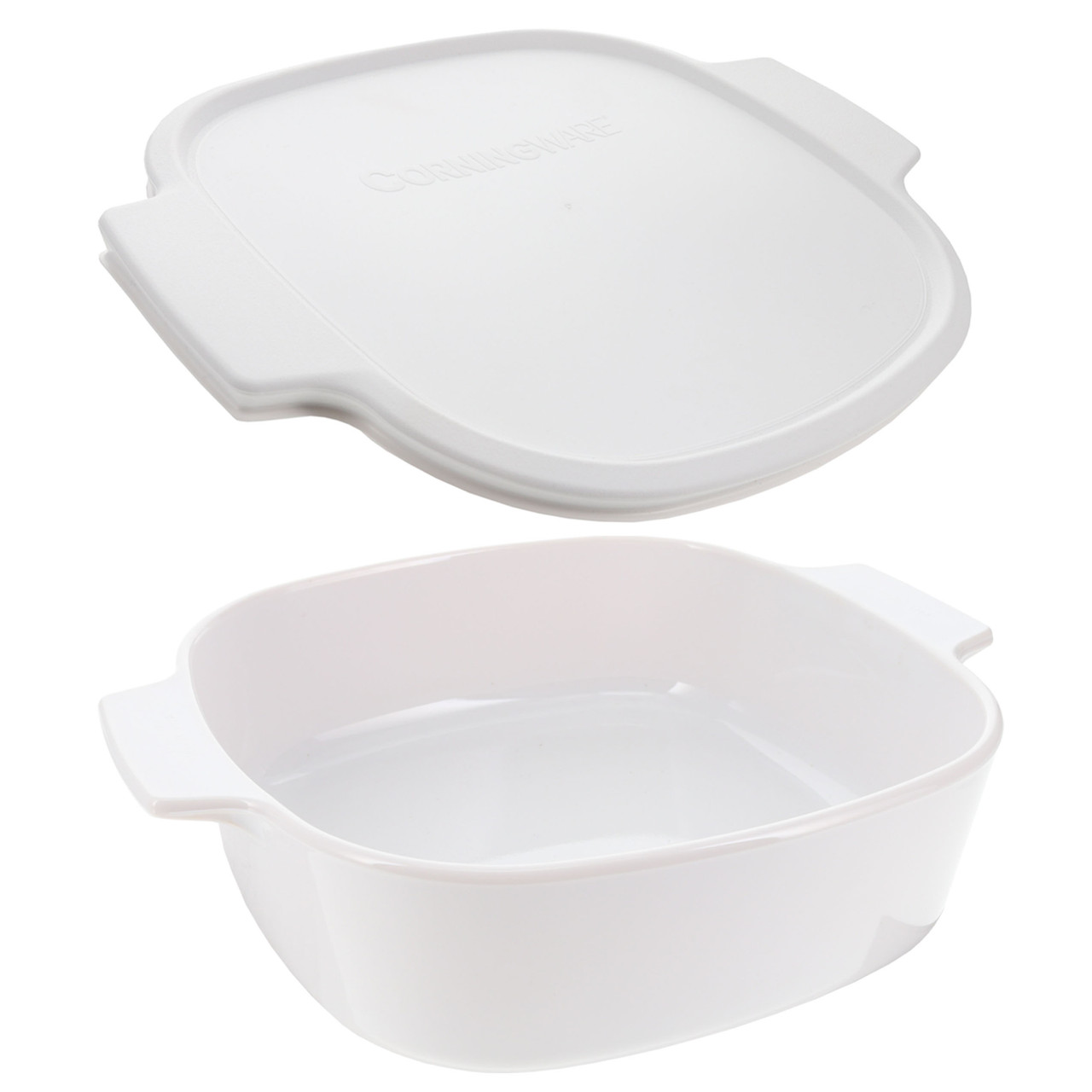 Corningware Just White 2 Liter Small Casserole Dish & A-2-PC White