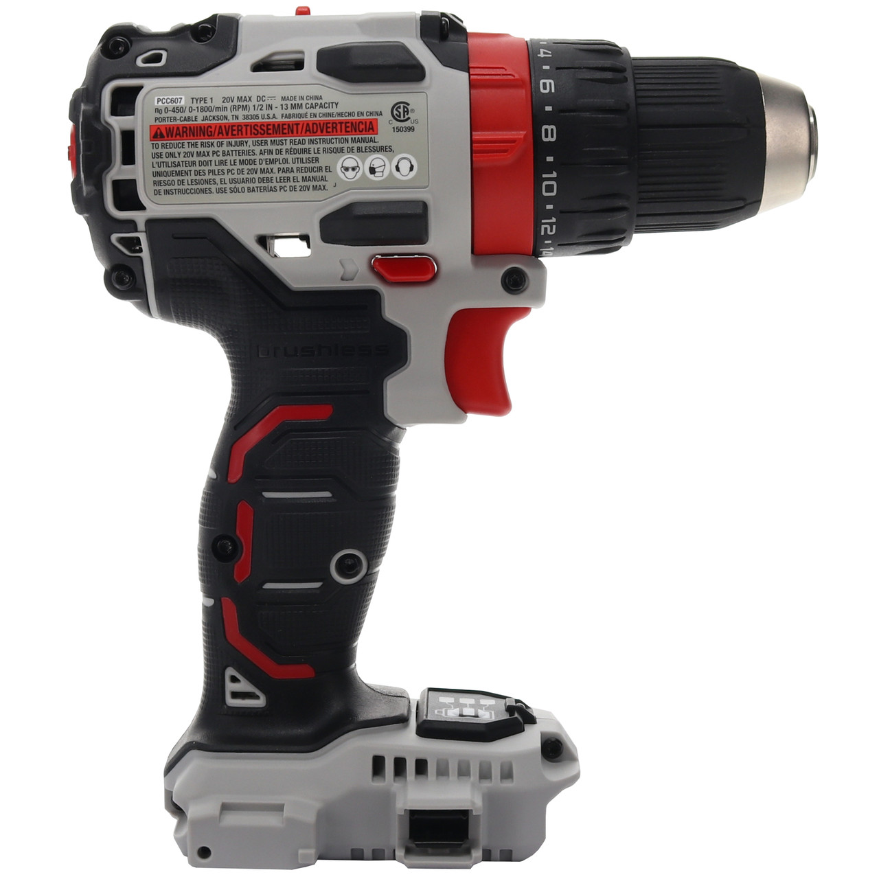 Porter Cable PCC607 20V MAX 1/2 in Brushless Drill Driver Tool