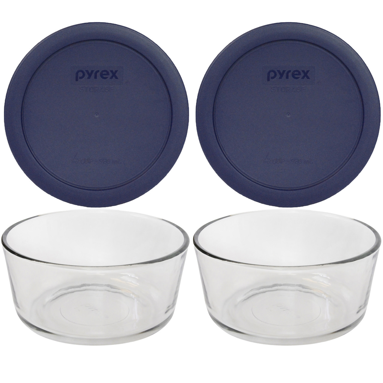 Pyrex Simply Store 14-Piece Food Storage Bowl and Blue Lid Bundle
