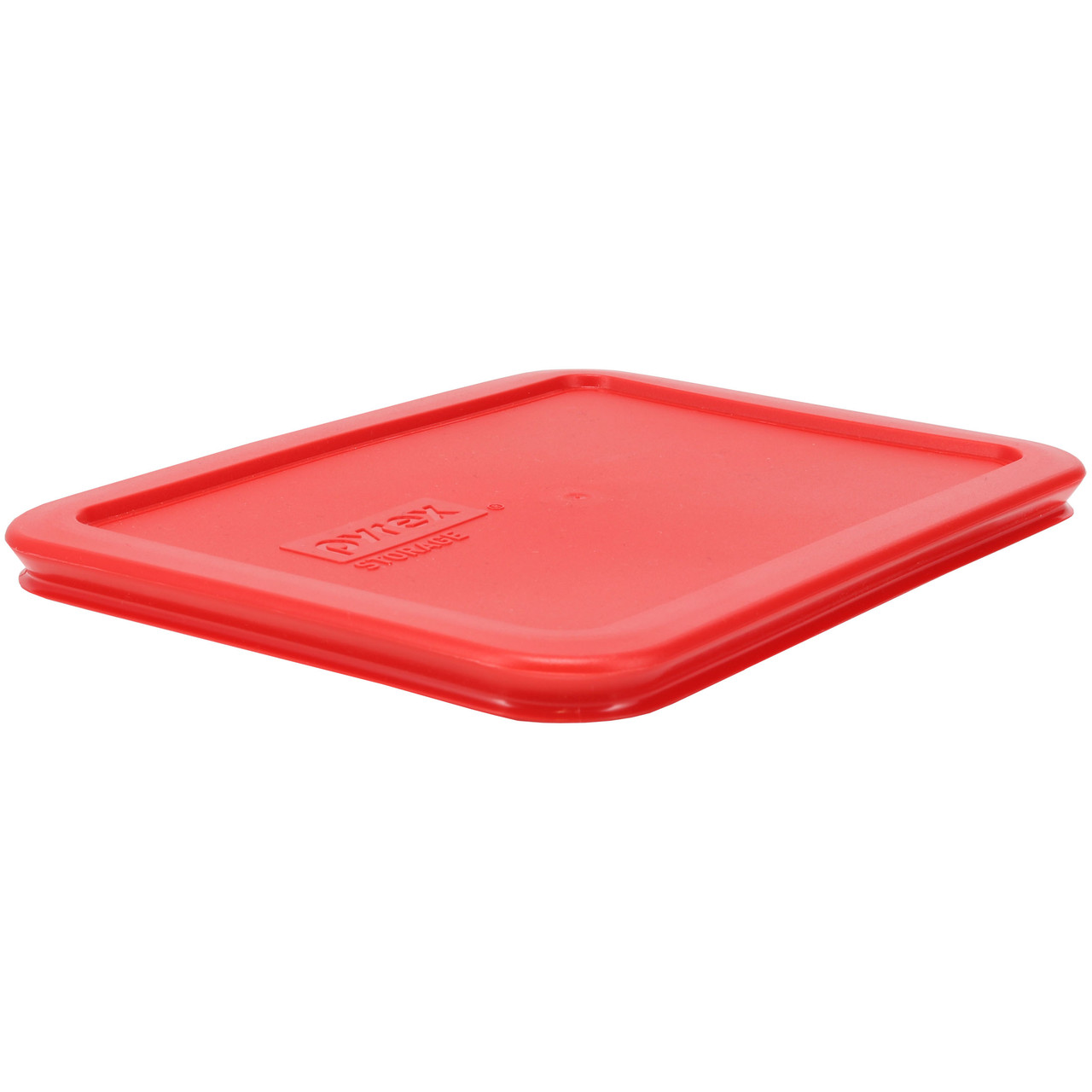 Pyrex 7210 3-Cup Rectangle Glass Food Storage Dishes w/ 7210-PC 3-Cup Red  Lid Covers (6-Pack)