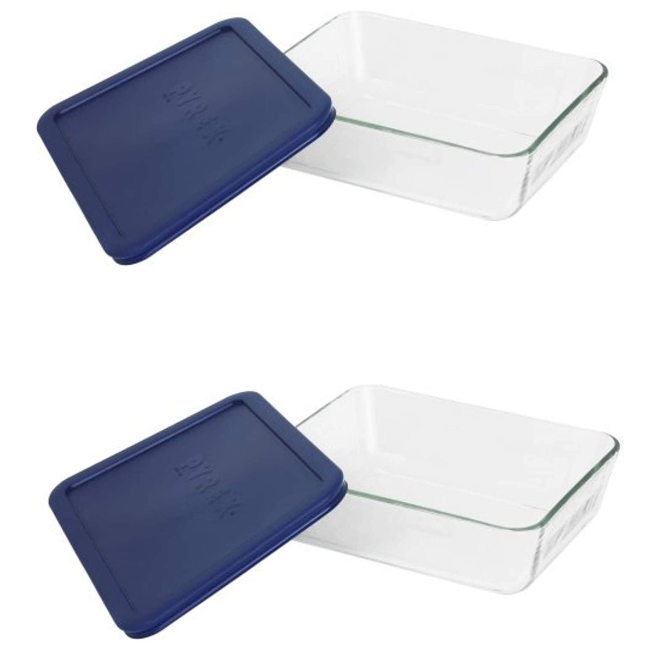 Blue Lid for 2-cup Glass Food Storage Container