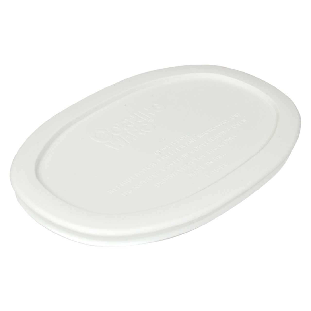 CorningWare F-15-PC 15oz and F-16-PC 16oz French White Plastic Lids - Thumbnail 2