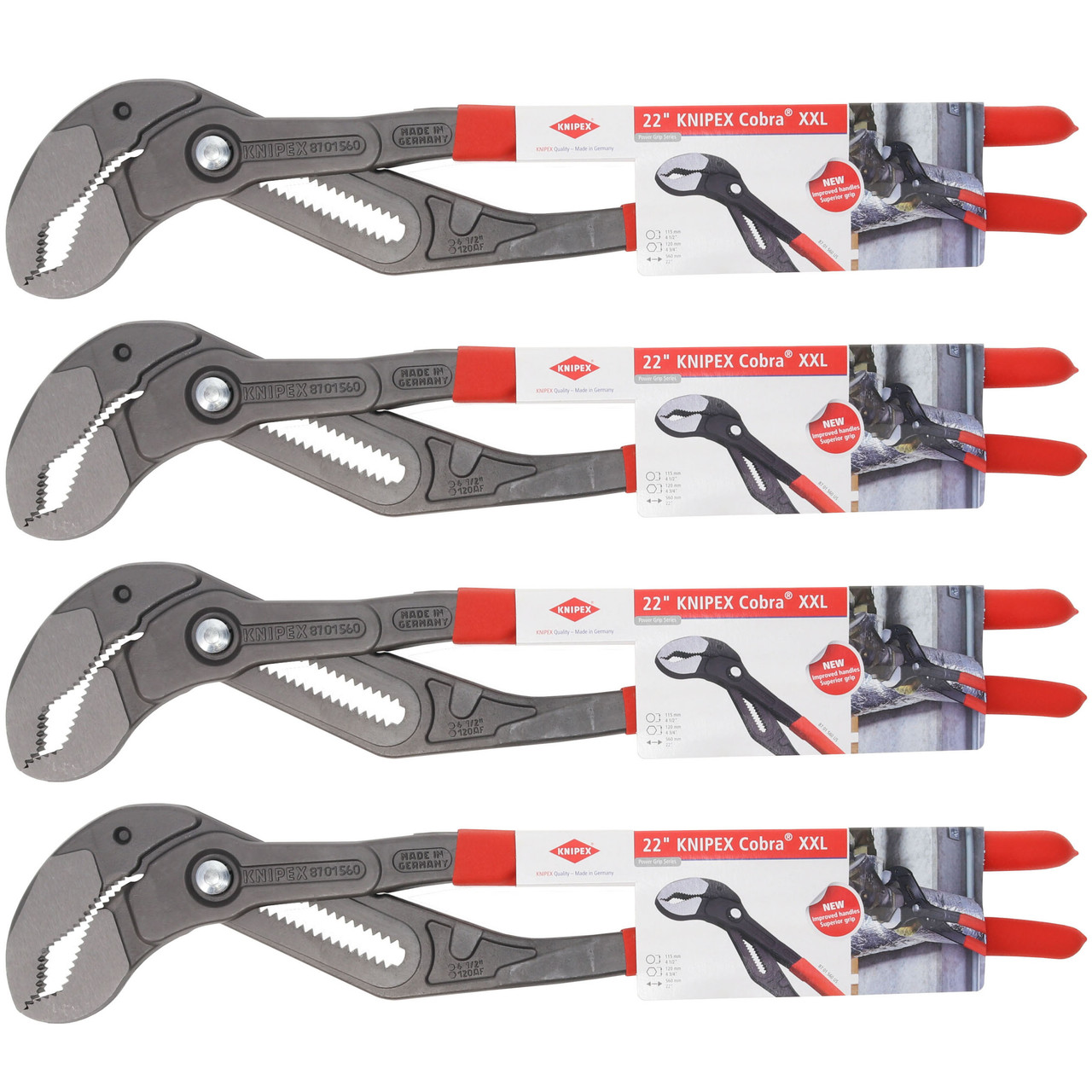 Knipex 87 01 560 US 22in Cobra XXL Water Pump Pliers - 4-Pack | Helton Tool  & Home