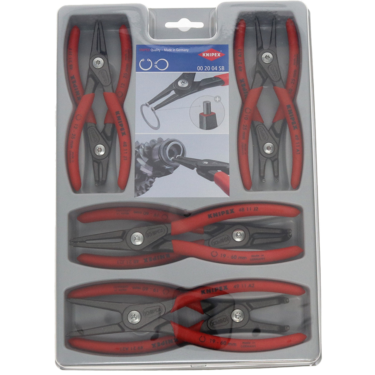 Knipex 48 21 J11 Internal Angled Precision Retaining Ring Pliers