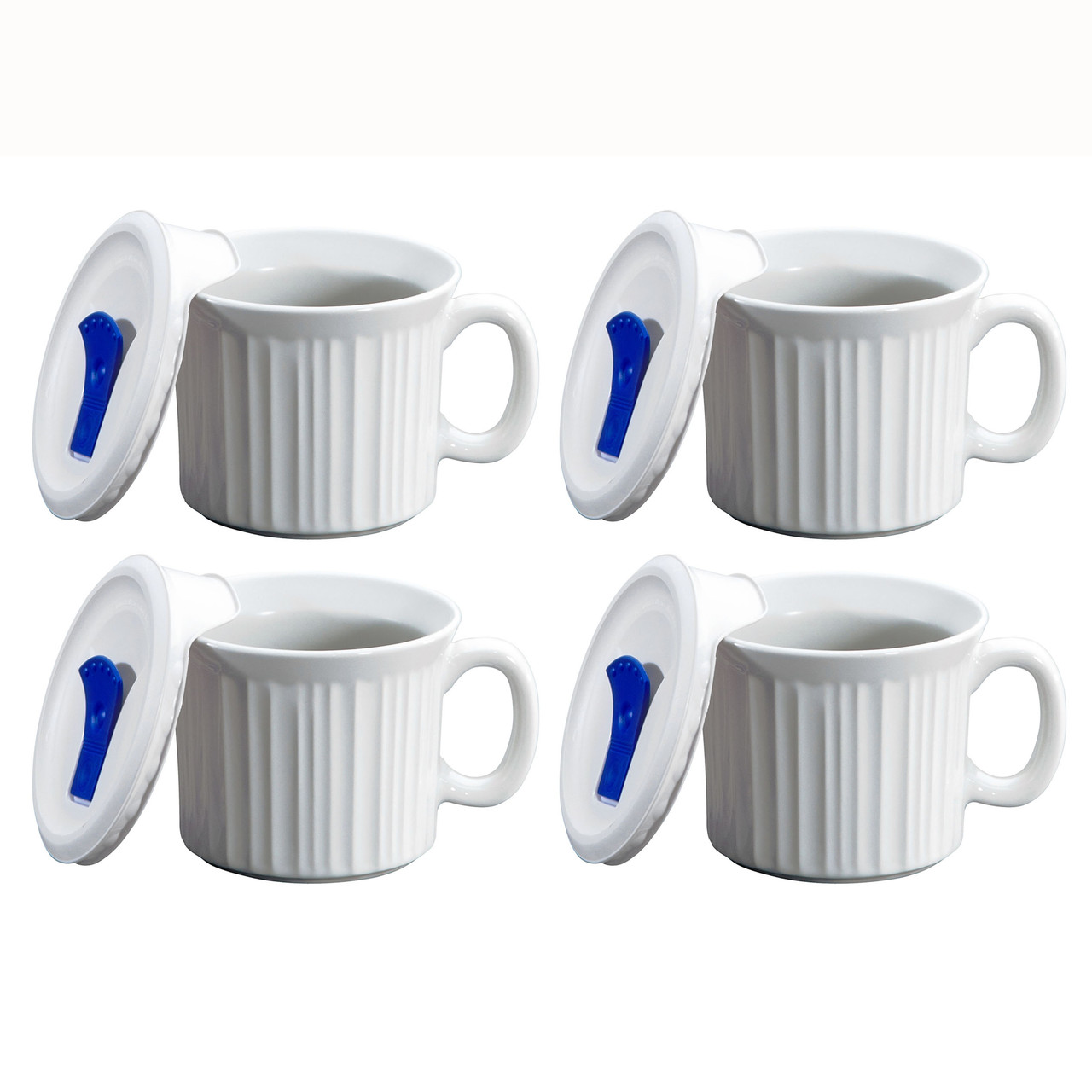 French White 20-ounce Meal Mug™ with Vented Lid