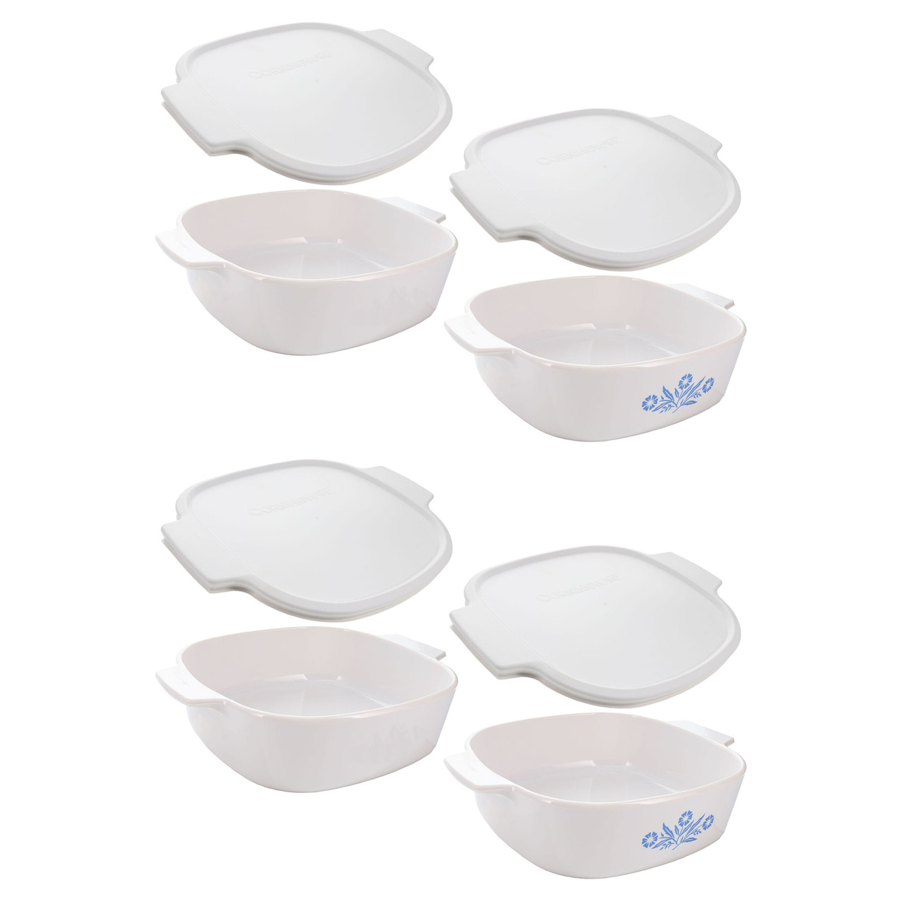 Corningware A-2-B Just White 2L Pyroceram Casserole Baking Dish w/ A9C Glass Lid
