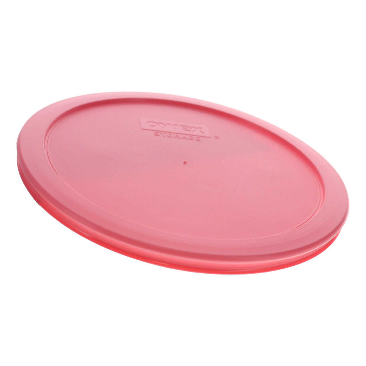 Pyrex 7203 7-Cup Round Glass Food Storage Bowl w/ 7402-PC Fuchsia Pink Plastic Lid Cover