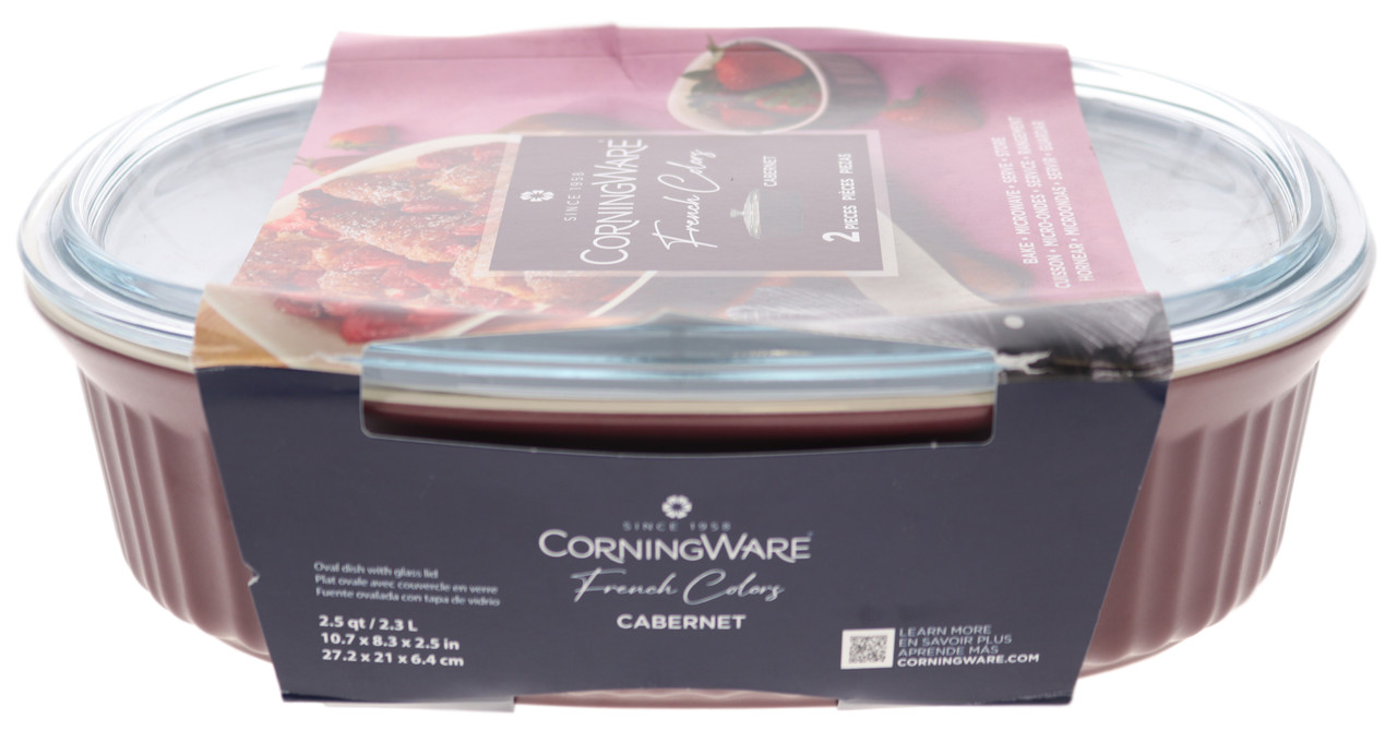 CorningWare French Colors Cabernet Red Baking Dish with