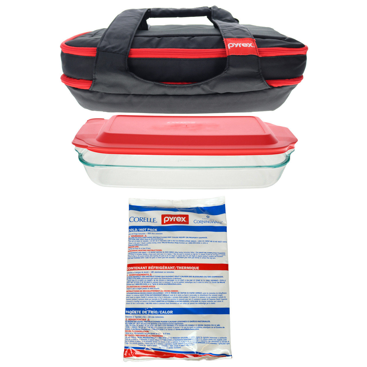 Save on Pyrex Round Dish Storage 4 Cup with Red Lid Order Online