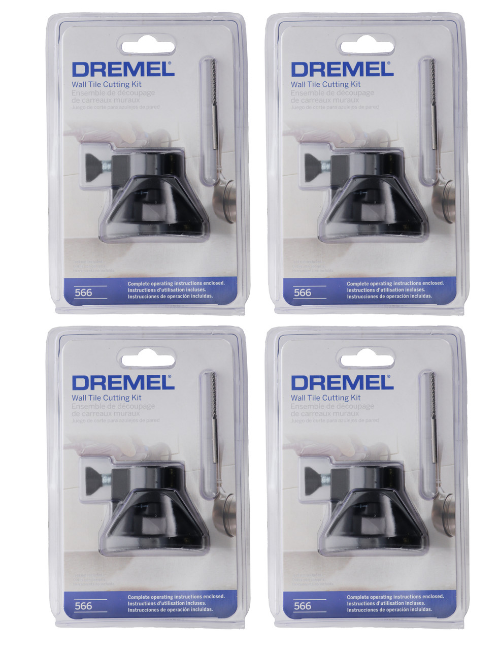 Dremel 566 Tile Cutting Kit Tool Part for Various Dremel Models (4-Pack)