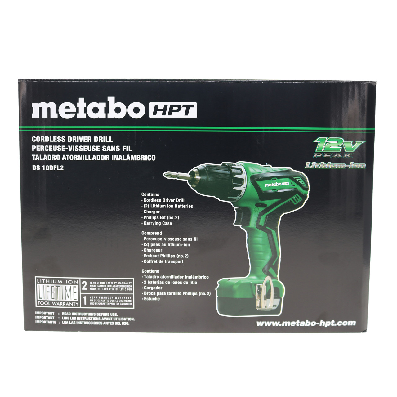 Metabo HPT DS10DFL2 12V Drill Driver Kit (2-Pack) Helton