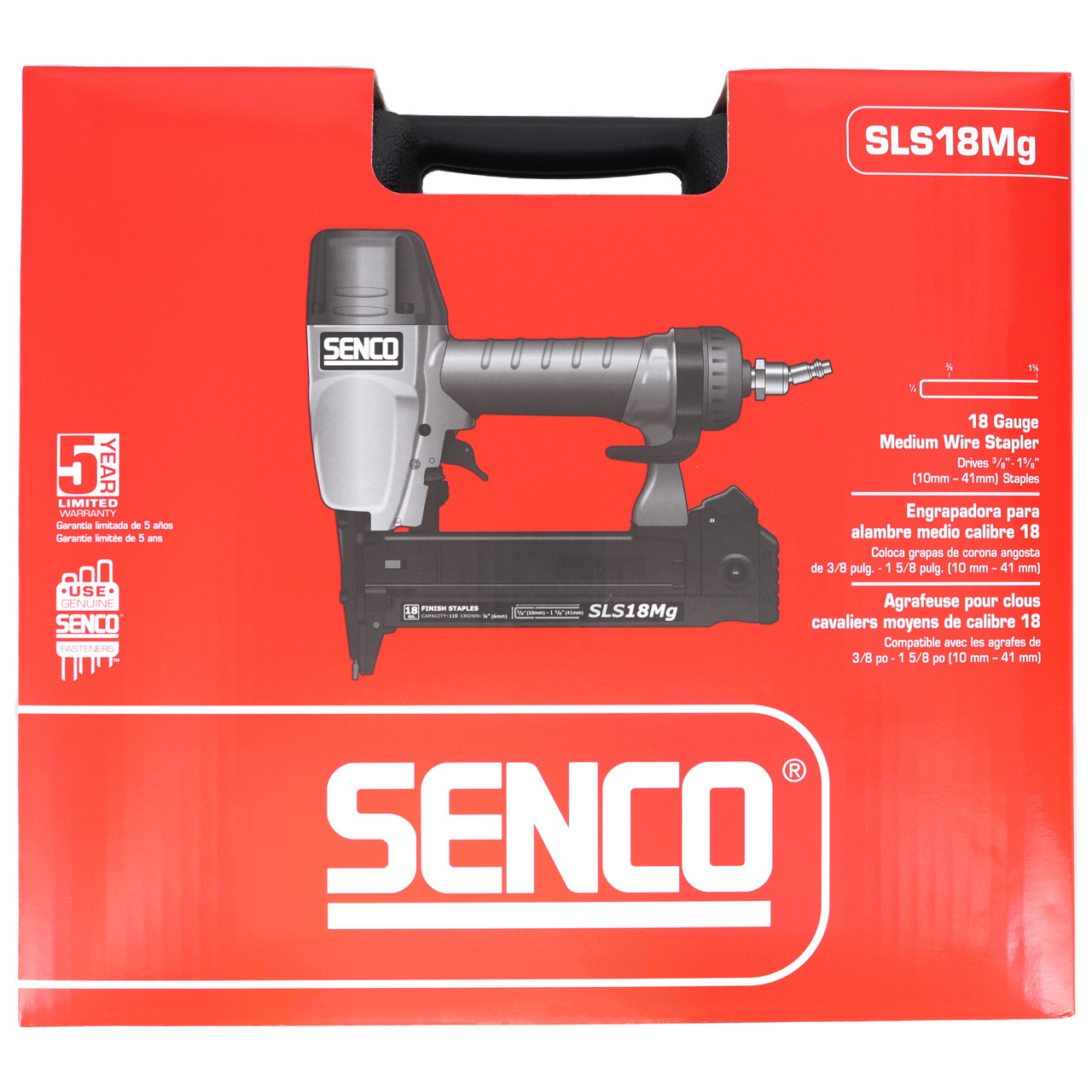 Senco 1W0021N SLS18MG 1-1/2 in 18 Gauge 1/4 in Crown Pneumatic Finish  Stapler