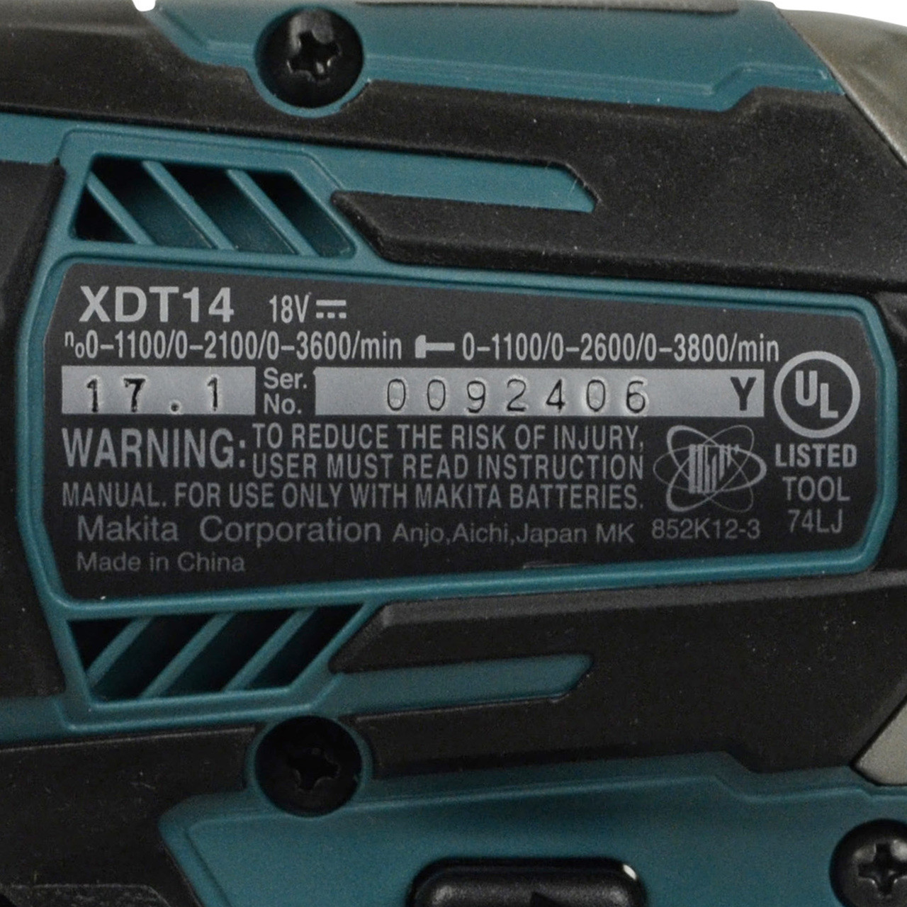 Makita XDT14 Brushless Impact Driver Helton Tool & Home
