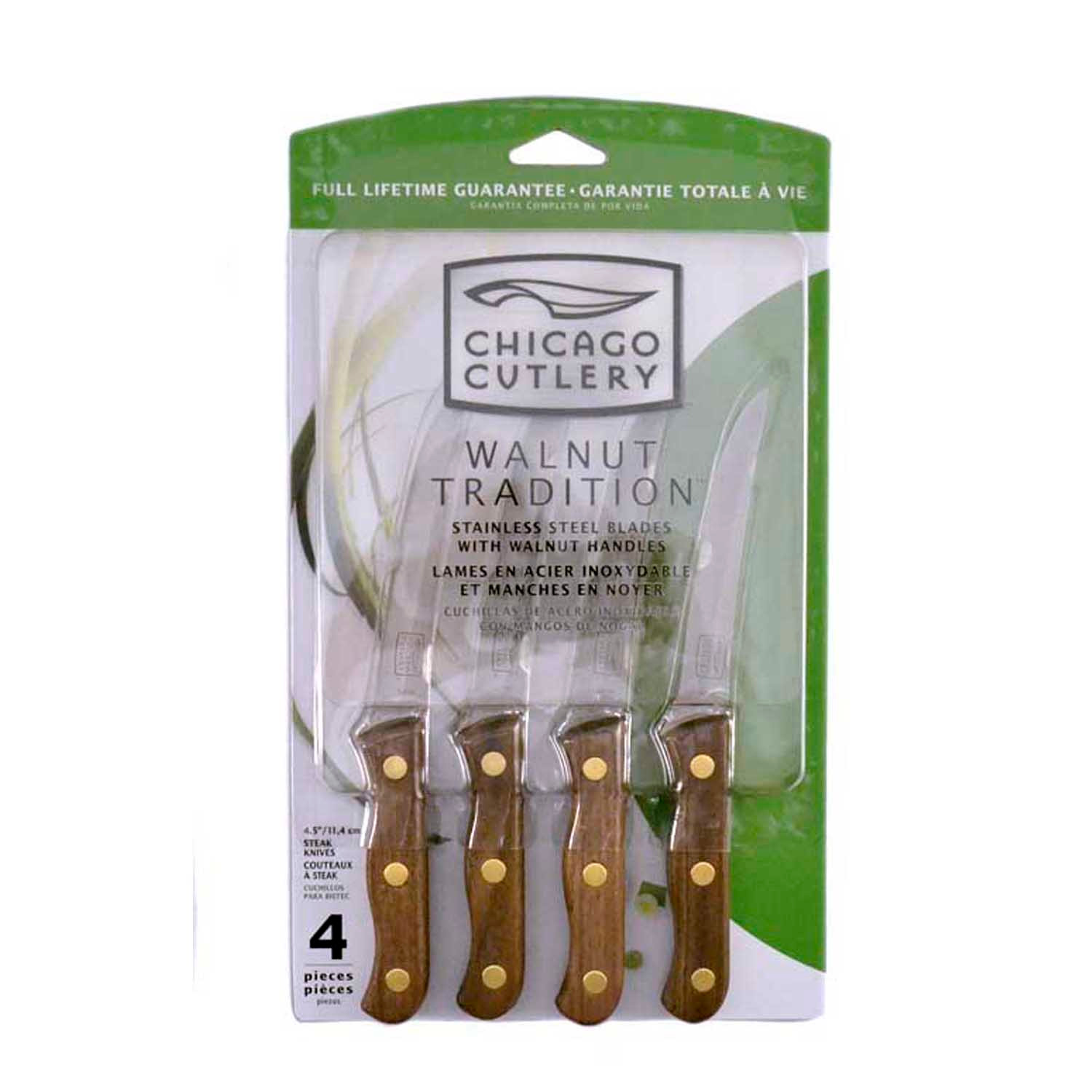 Chicago Cutlery Walnut Tradition 4pc | Helton Tool & Home