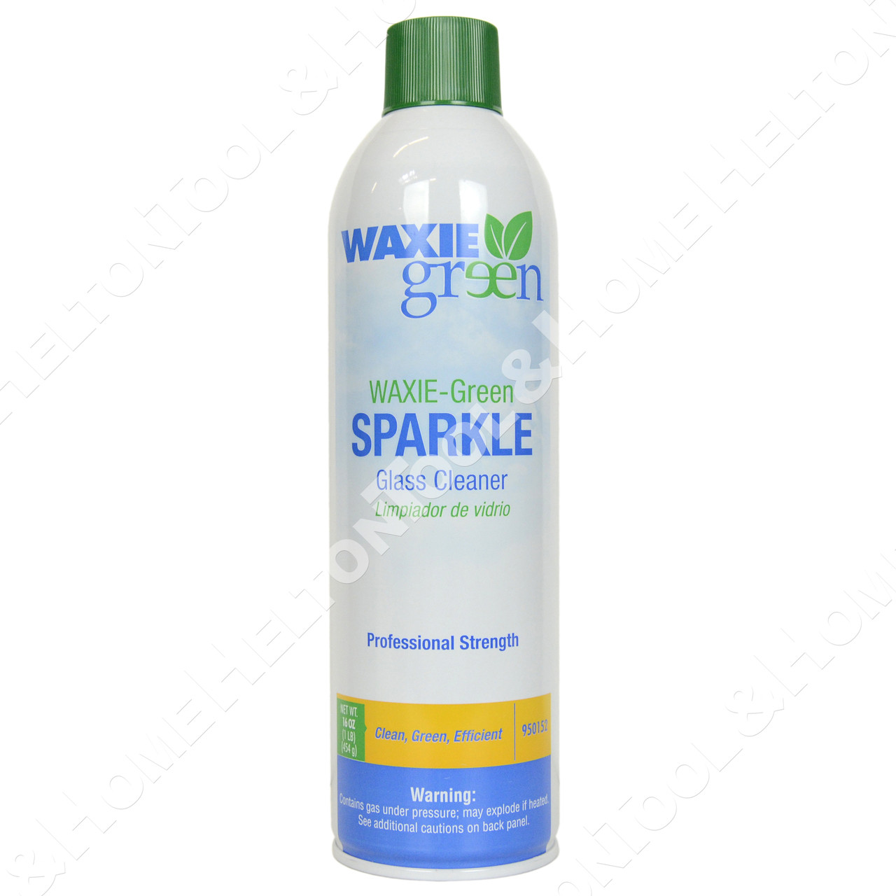 Waxie Green 16oz Metal Maintainer and 16oz Glass Cleaner w/ Two