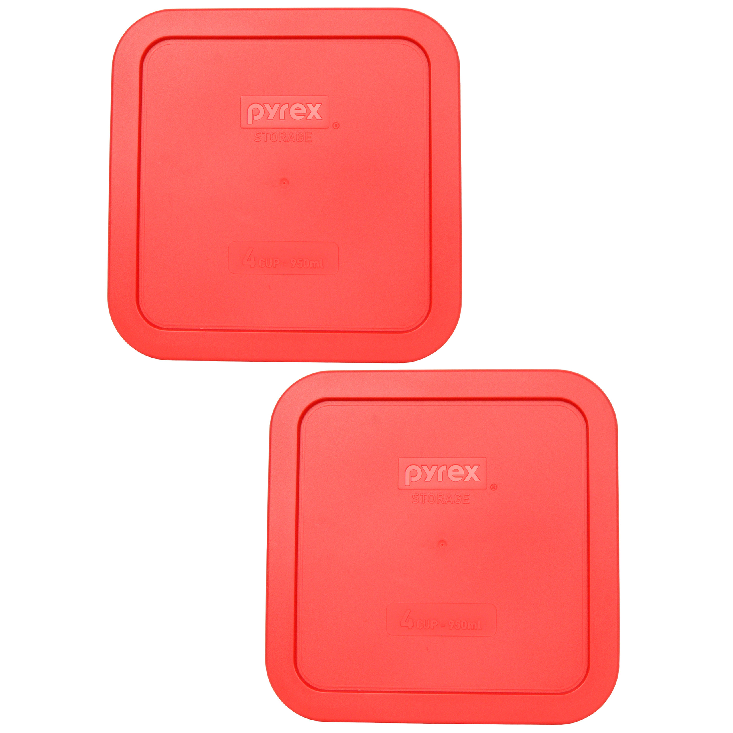 Pyrex 8704PC Simply Store Red Square Plastic Food Storage Replacement