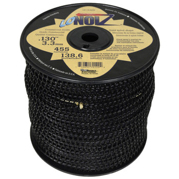 LoNoiz LN130MSP 0.130" 455ft Black Commercial String Trimmer Line, Made in the USA