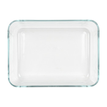 Pyrex 3 cup oblong glass storage container 7210