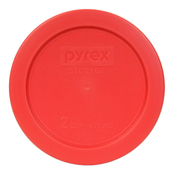Pyrex (3) 7200-PC Red, (3) 7201-PC Surf Blue & (3) 7402-PC Fuchsia Round Plastic Replacement Lids