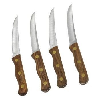Chicago Cutlery B144 4pc Walnut Tradition Steak Knife Set (Damaged Retail)