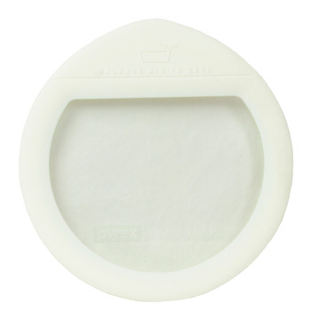 Pyrex Ultimate OV-7201 Round Glass and White Silicone Food Storage Replacement Lid