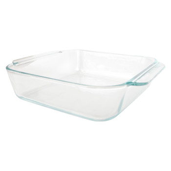 Pyrex 222 Square Clear Glass Food Storage Casserole Baking Dish