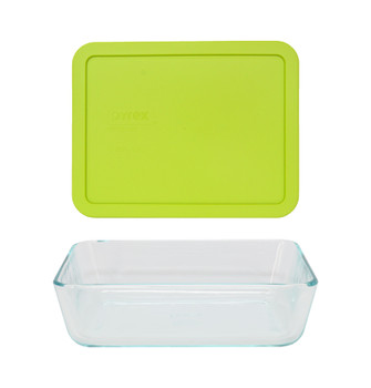 Pyrex 7211 6-Cup Rectangle Glass Food Storage Dish w/ 7211-PC 6-Cup Edamame Green Lid Cover Pyrex 7211 6-Cup Rectangle Glass Food Storage Dish w/ 7211-PC 6-Cup Edamame Green Lid Cover