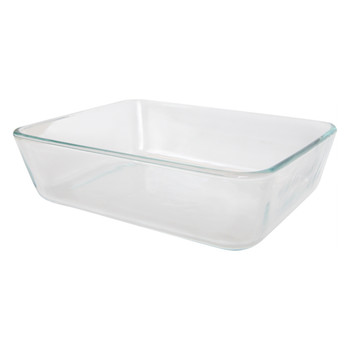 Pyrex 7211 6-Cup Rectangle Glass Food Storage Dish w/ 7211-PC Red Lid Cover