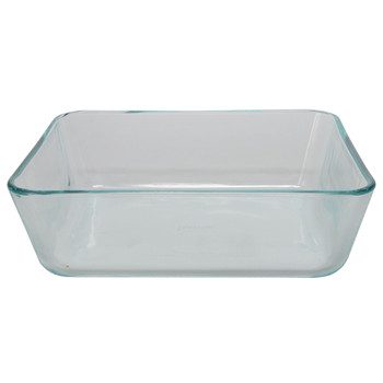 Pyrex 7212 11-Cup Rectangle Glass Food Storage Dish w/ 7212-PC White Lid Cover