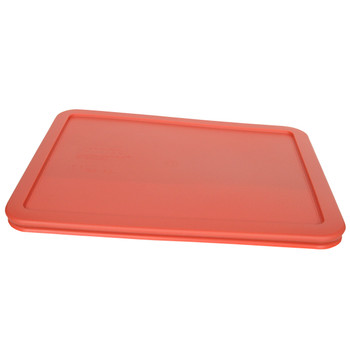 Pyrex 7212-PC Coral, Marine Blue, and White Food Storage Replacement Lid Covers