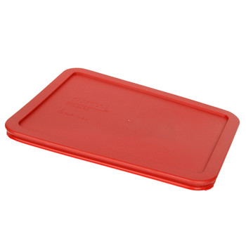 Pyrex (1) 7211-PC Poppy Red Plastic Lid & (1) 7211-PC Edamame Green Plastic Lid