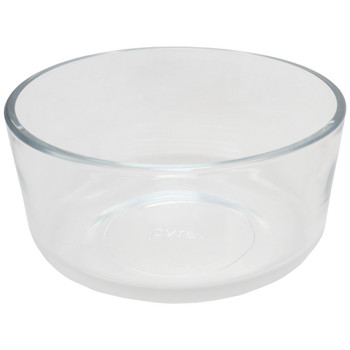 Pyrex (1) 7201 4-Cup Glass Bowl & (1) 7201-PC Meyer Lemon Yellow Lid