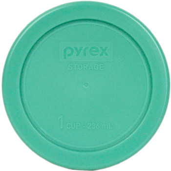 Pyrex 7202-PC Green Round Plastic Food Storage Replacement Lid Cover (3-Pack)