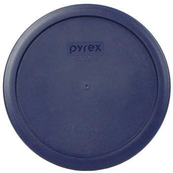 Pyrex 7402-PC Blue Round Plastic Food Storage Replacement Lid Cover (12-Pack)