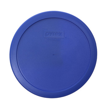 Pyrex 7402-PC Amparo Blue Round Plastic Food Storage Replacement Lid Cover (4-Pack)