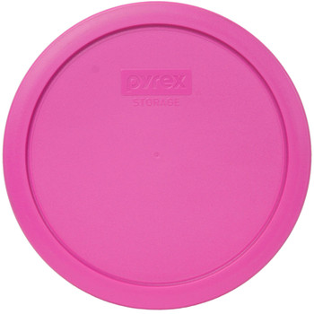 Pyrex 7402-PC Pink Round Plastic Food Storage Replacement Lid Cover (2-Pack)