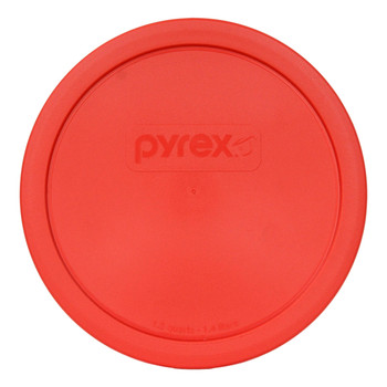 Pyrex 323-PC Red Round Plastic Food Storage Replacement Lid (2-Pack)