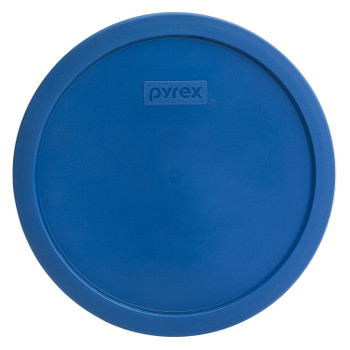 Pyrex 7401-PC Lake Blue Round Plastic Food Storage Replacement Lid (6-Pack)