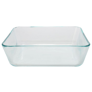 Pyrex 7212 11-Cup Glass Food Storage Dish and 7212-PC Muddy Aqua Lid Cover (4-Pack)