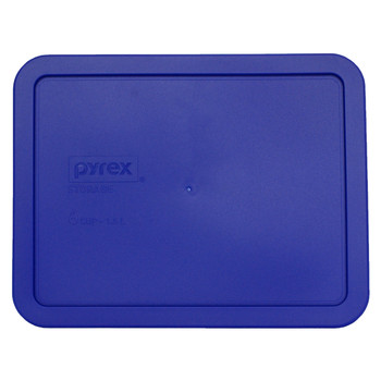 Pyrex 7211-PC Cadet Blue Rectangle Plastic Food Storage Replacement Lid (2-Pack)