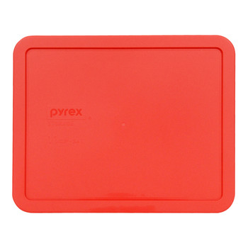 Pyrex 7212-PC Red Rectangle Plastic Food Storage Replacement Lid (2-Pack)