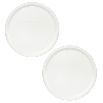 Corningware F-24-PC French White Food Storage Replacement Plastic Lid (2-Pack)