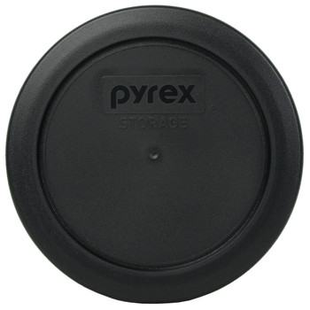 Pyrex (3) 7200-PC Black Lids, (3) 7201-PC Sangria Red Lids, and (3) 7402-PC Thistle Purple Lids