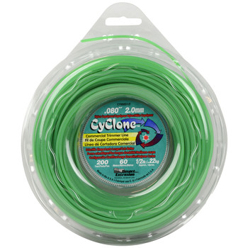 Cyclone CY080D1/2 0.080" x 200' Green Commercial Trimmer Line, Made in USA (2-Pack)