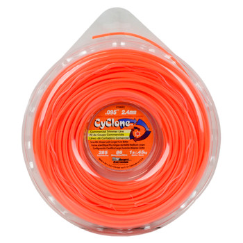 Cyclone CY095D1 0.095" 285' Orange Commercial String Trimmer Line, Made in the USA (2-Pack)